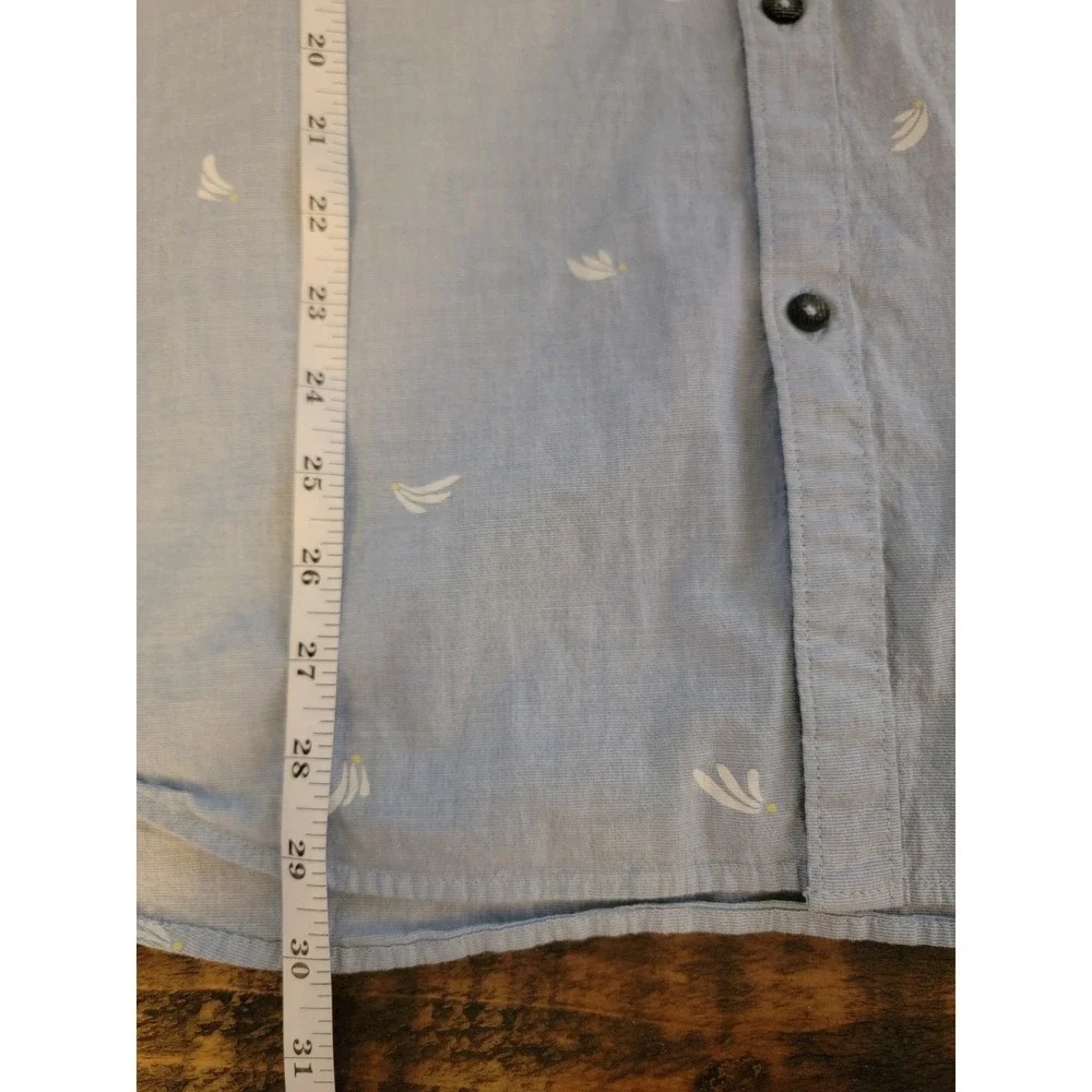 Billabong Mens Short Sleeve Button Up Sailboat Print Tailored‎ Fit Stretch XL